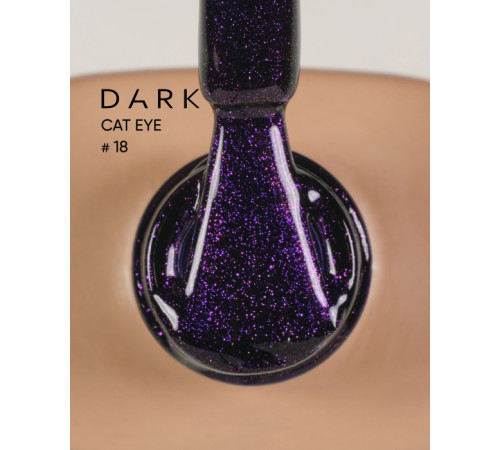 Gel polish DARK Cat No. 18 cat`s eye, 6 ml