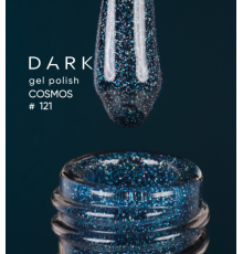 Гель-лак DARK Cosmos №121, бирюзово-синий, 10 мл