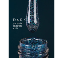 Гель-лак DARK Cosmos №121, бірюзово-синій, 6 мл