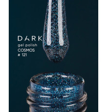Гель-лак DARK Cosmos №121, бирюзово-синий, 6 мл
