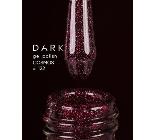 Гель-лак DARK Cosmos №122, вишневый, 6 мл