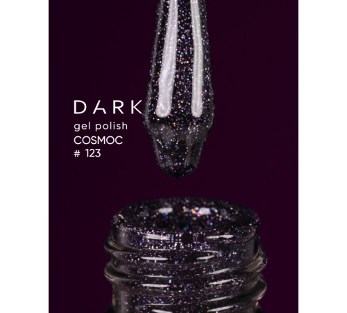 Гель-лак DARK Cosmos №123, фіолетовий, 6 мл