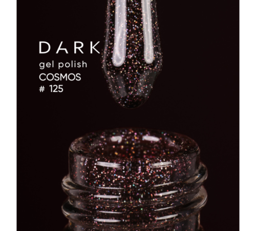 Gel polish DARK Cosmos No. 125, wine, 10 ml