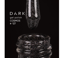 Gel polish DARK Cosmos No. 127, black, 10 ml