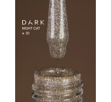 Gel polish DARK Night Cat No. 01 cat's eye, 10 ml