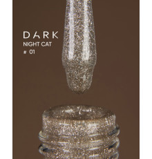 Gel polish DARK Night Cat No. 01 cat's eye, 10 ml