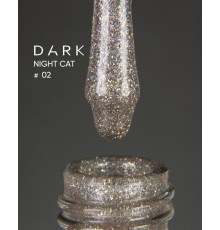 Gel polish DARK Night Cat No. 02 cat's eye, 10 ml