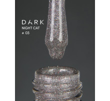 Gel polish DARK Night Cat No. 03 cat's eye, 10 ml