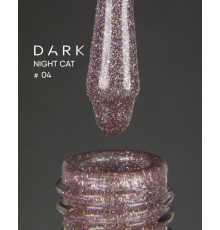 Gel polish DARK Night Cat No. 04 cat's eye, 10 ml