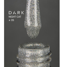 Gel polish DARK Night Cat No. 05 cat's eye, 10 ml