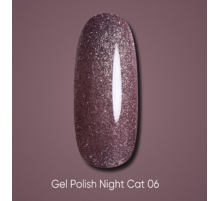 Gel polish DARK Night Cat No. 06 cat`s eye, 6 ml