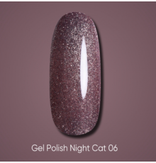 Gel polish DARK Night Cat No. 06 cat`s eye, 6 ml