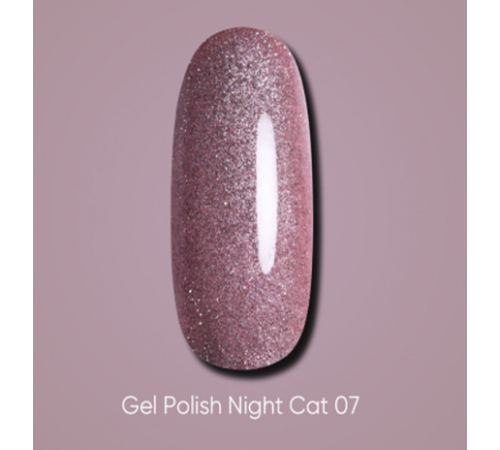 Gel polish DARK Night Cat No. 07 cat`s eye, 6 ml