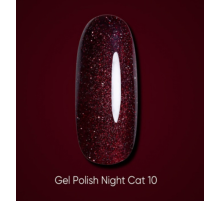 Gel polish DARK Night Cat No. 10 cat`s eye, 6 ml