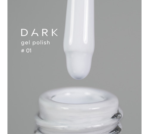 Гель-лак DARK №001, білий холодний, 10 мл