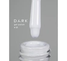 Гель-лак DARK №001, білий холодний, 6 мл