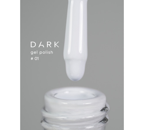 Гель-лак DARK №001, білий холодний, 6 мл