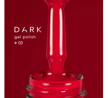 Гель-лак DARK №003, червоний ярко-алий, 10 мл
