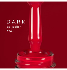 Гель-лак DARK №003, красный ярко-алый, 10 мл