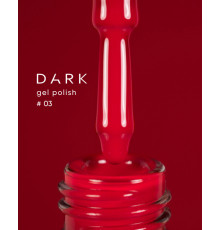 Гель-лак DARK №003, красный ярко-алый, 6 мл