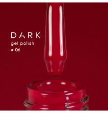 Гель-лак DARK №006, класичний червоний, 10 мл