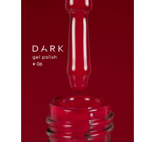 Гель-лак DARK №006, класичний червоний, 6 мл