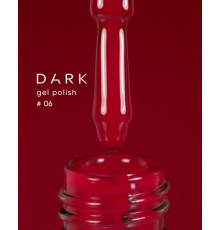 Гель-лак DARK №006, класичний червоний, 6 мл