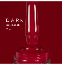 Гель-лак DARK №007, насичений червоний, 10 мл