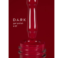 Гель-лак DARK №007, насичений червоний, 6 мл