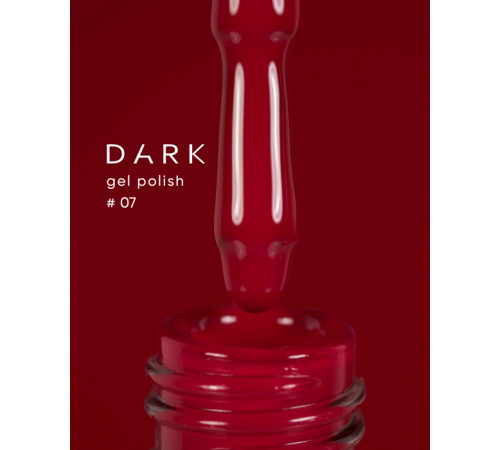 Гель-лак DARK №007, насыщенный красный, 6 мл