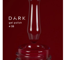 Гель-лак DARK №008, темний червоний, 10 мл