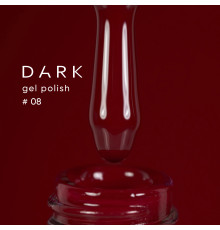 Гель-лак DARK №008, темний червоний, 10 мл