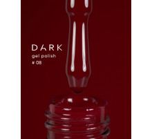 Gel polish DARK No. 008, dark red, 6 ml