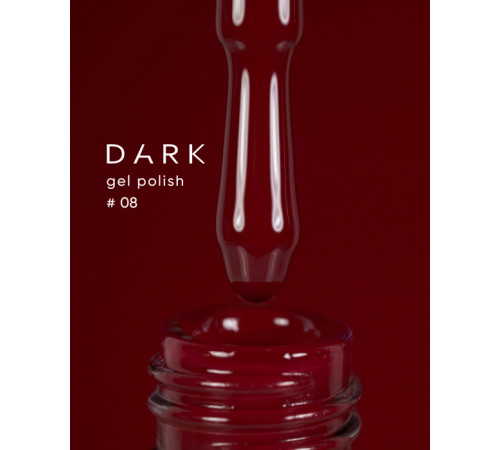 Гель-лак DARK №008, темний червоний, 6 мл