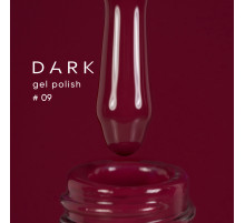 Gel polish DARK No. 009, plum-red, 10 ml
