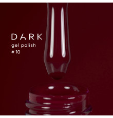 Гель-лак DARK №010, бордовий, 10 мл