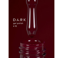 Gel polish DARK No. 010, burgundy, 6 ml