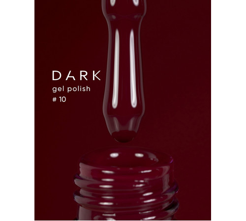 Гель-лак DARK №010, бордовый, 6 мл