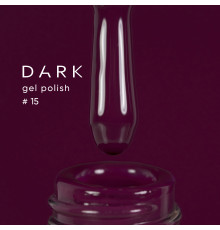 Гель-лак DARK №015, баклажан, 10 мл