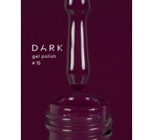 Gel polish DARK No. 015, eggplant, 6 ml