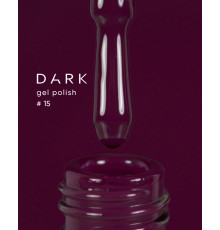 Gel polish DARK No. 015, eggplant, 6 ml