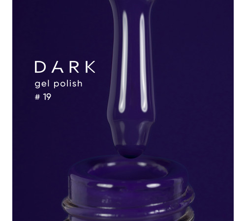 Gel polish DARK No. 019, blue-violet, 10 ml