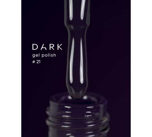 Gel polish DARK No. 021, dark blue-violet, 6 ml
