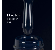 Gel polish DARK No. 022, dark blue, 10 ml