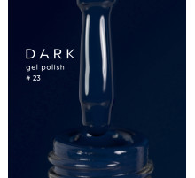 Gel polish DARK No. 023, saturated dark blue, 10 ml