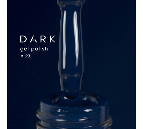 Gel polish DARK No. 023, saturated dark blue, 10 ml