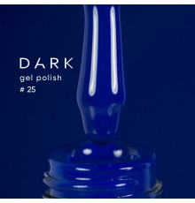 DARK gel polish #025, cobalt blue, 10 ml