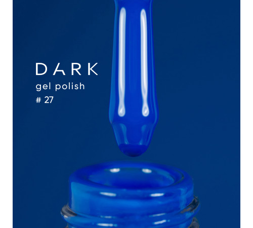 Гель-лак DARK №027, синій, 10 мл