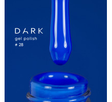 DARK gel polish #028, bright blue, 10 ml