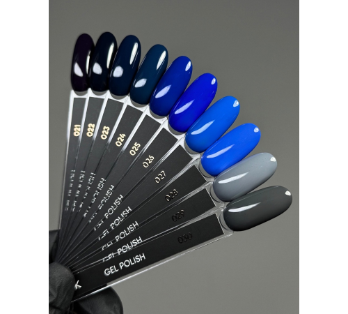 DARK gel polish #028, bright blue, 10 ml